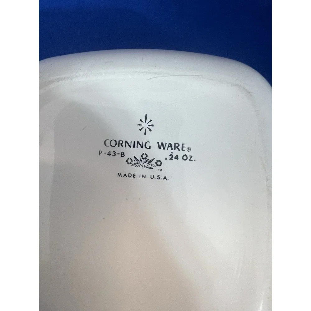 Kitchen - Corning Ware 1 QT Blue Cornflower P-43-B 700mL Casserole Dish